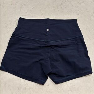 lululemon athletica Navy High-Waist Athletic Shorts